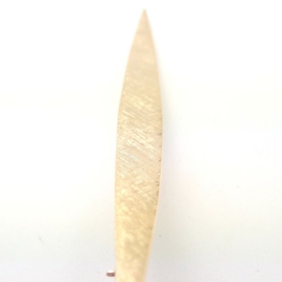Rare! Vintage Authentic Cartier Dinh Van 18k Yellow Gold Long Quill Brooch Pin - Picture 9 of 12